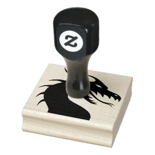 Wood Art Stamps/Dragon Rubber Stamp