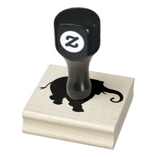 Wood Art Stamps/Elephant Rubber Stamp