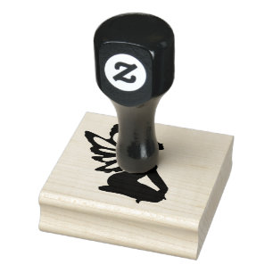 Wood Art Stamps/Fairy Rubber Stamp