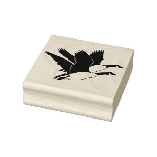 Wood Art Stamps/Geese Rubber Stamp