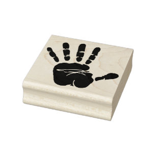 Wood Art Stamps/Hand Print Rubber Stamp