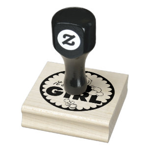 Wood Art Stamps/It's a Girl Rubber Stamp