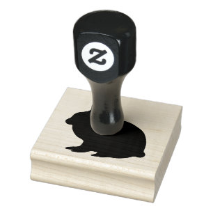 Wood Art Stamps/Rabbit Rubber Stamp