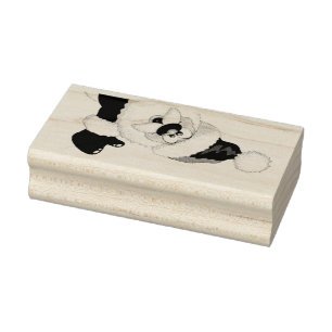 Wood Art Stamps/Santa Claus Rubber Stamp