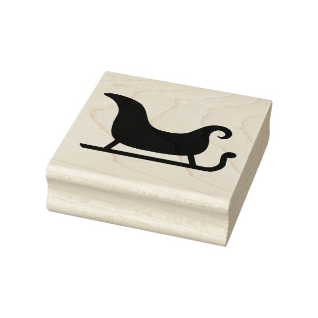 Wood Art Stamps/Sleigh Rubber Stamp (Stamp)