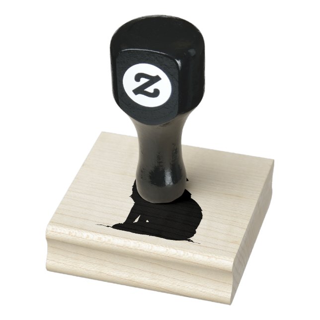 Wood Art Stamps/Wolf2 Rubber Stamp (Stamp)