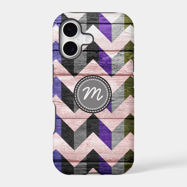 Wood aztec chevron zigzag pattern #2 (Back)