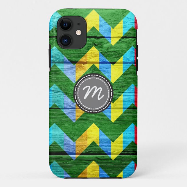 Wood aztec chevron zigzag pattern #3 Case-Mate iPhone case (Back)