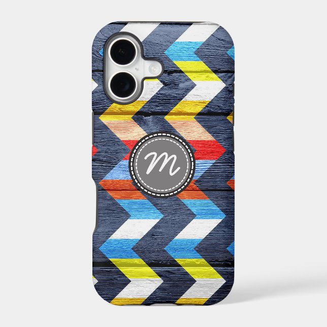 Wood aztec chevron zigzag pattern #8 (Back)