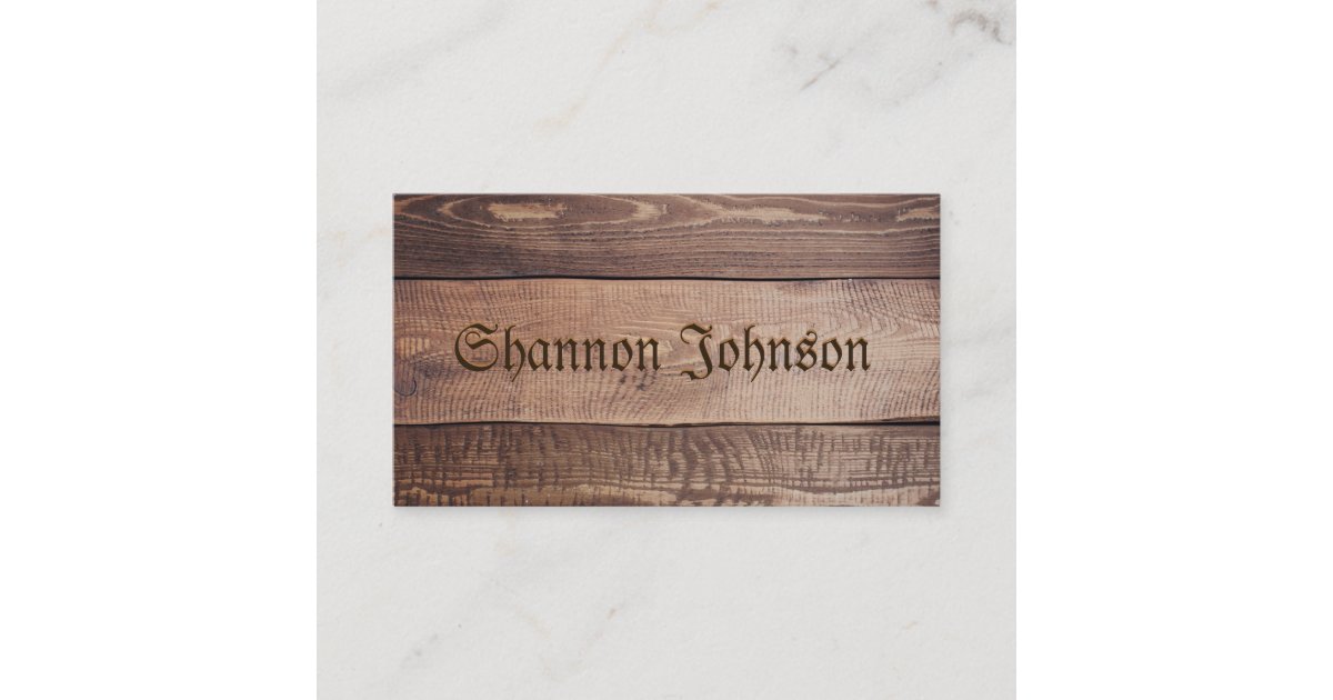 Wood Background Business Card | Zazzle.com.au