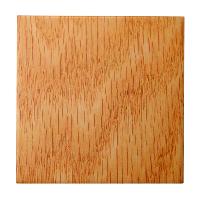 Wood Background - Smooth Bamboo Grain Customised Tile (Front)