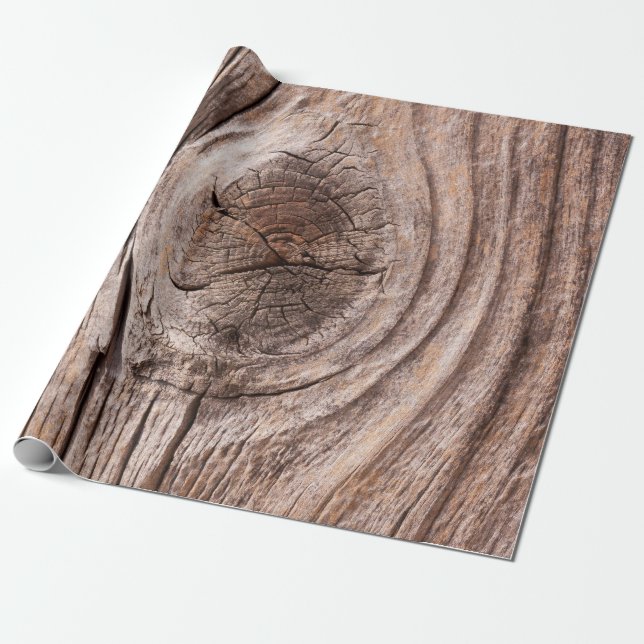Wood Background Wrapping Paper (Unrolled)