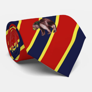 Wood Badge Bear Striped Dress Tie