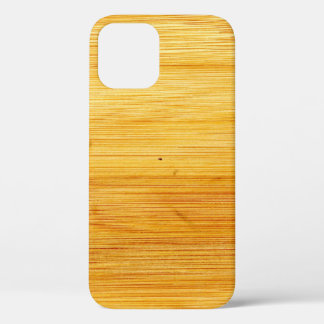 Wood bamboo background texture iPhone 12 case