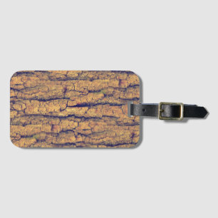 WOOD BARK seamless pattern + your ideas Luggage Tag