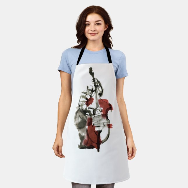 Wood bass player apron (Worn)