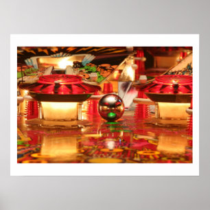 Wood Beast Pinball Poster