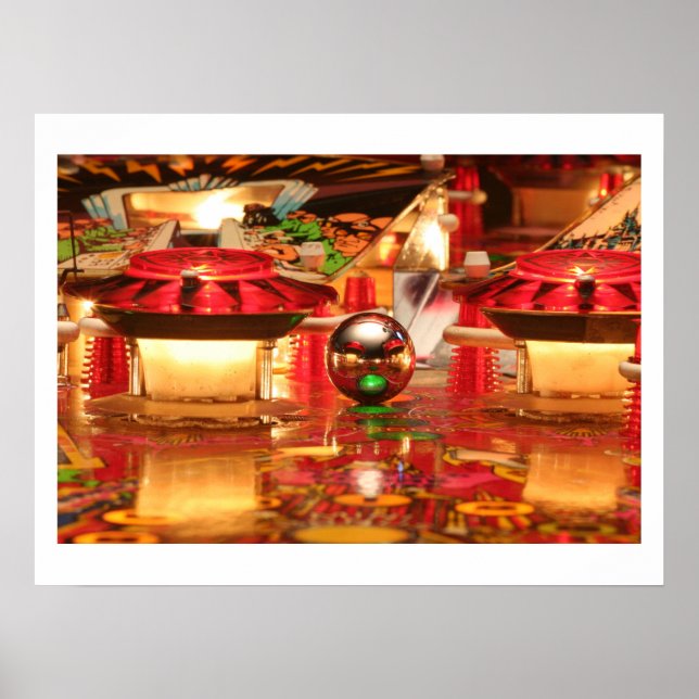 Wood Beast Pinball Poster (Front)