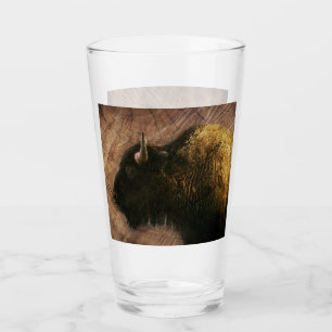 Wood Bison Buffalo Glass