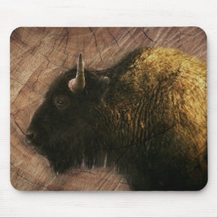 Wood Bison Buffalo Mouse Pad