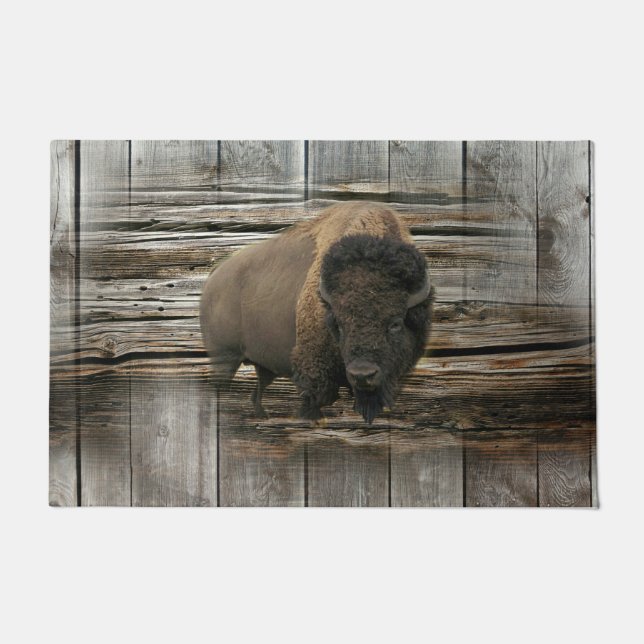 Wood Bison Doormat (Front)