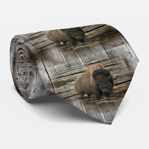 Wood Bison Tie