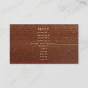 Wood Blind Look Profile Card