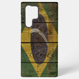 Wood Boards Brazilian flag Samsung Galaxy Case