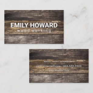 Wood Boards   Rustic Business Card