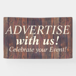 WOOD BOARDS seamless pattern + your ideas Banner