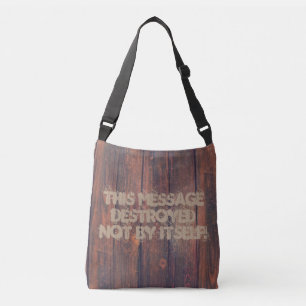 WOOD BOARDS seamless pattern + your ideas Crossbody Bag