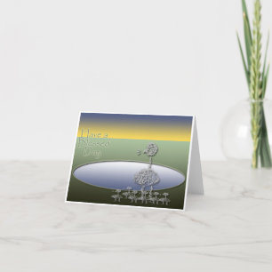 Wood Box Display Thank You Card