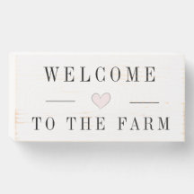 Wood Box Sign