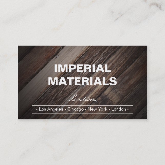 Wood | Brackets Business Card (Front)