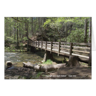 Wood bridge in Cades Cove