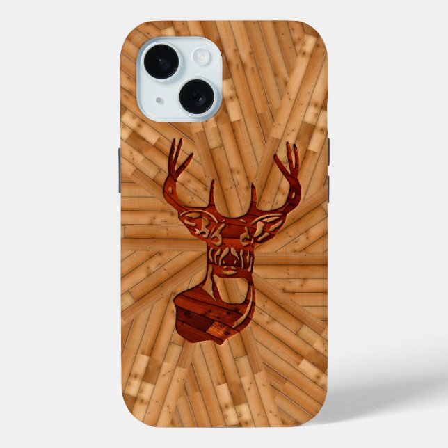 Wood - Buck Deer Mount Case-Mate iPhone Case (Back)