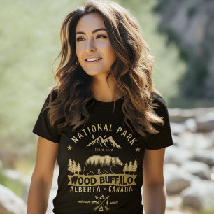 Wood Buffalo National Park Wilderness Scenery Tri-Blend Shirt