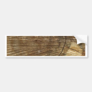 wood bumper sticker