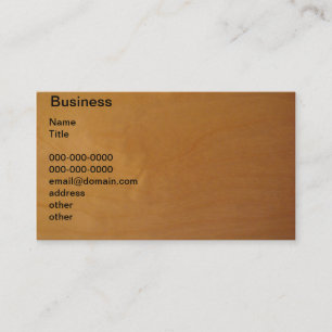 Wood - burl business card