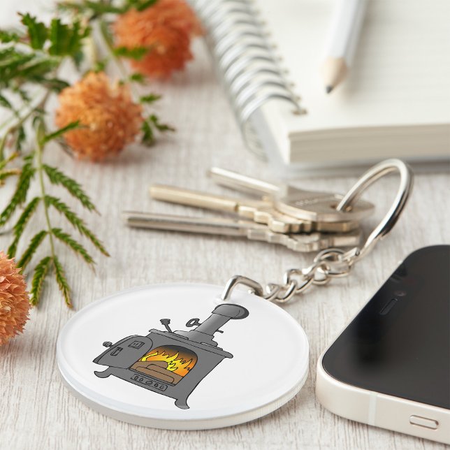Wood Burner Stove Key Ring (Creator Uploaded)