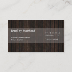 Wood Business Card