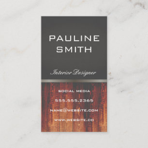 Wood Business Card