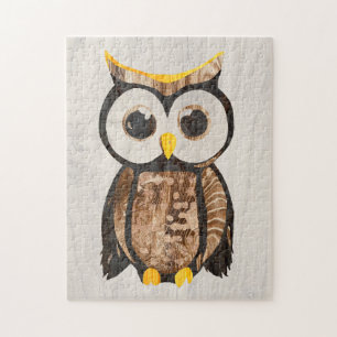 Wood - Cabbage - Wood Owl Jigsaw Puzzle