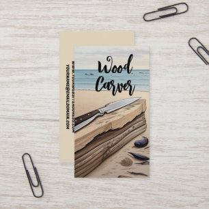 Wood Carver Business Card