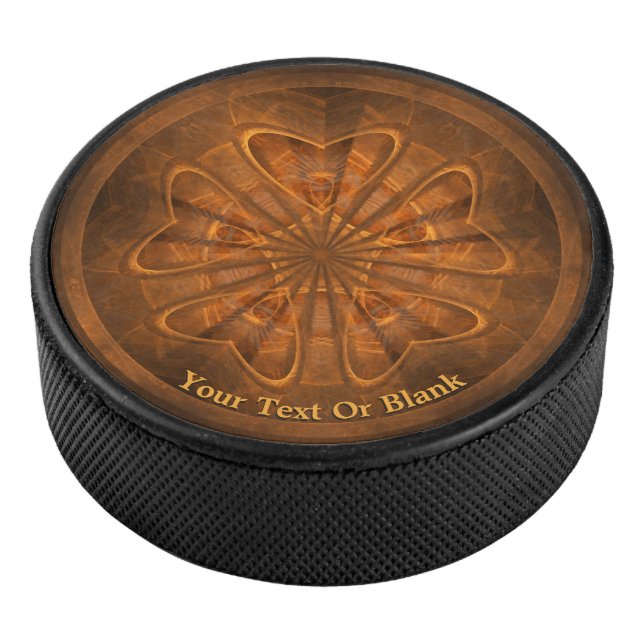 Wood Carving Hockey Puck (3/4)