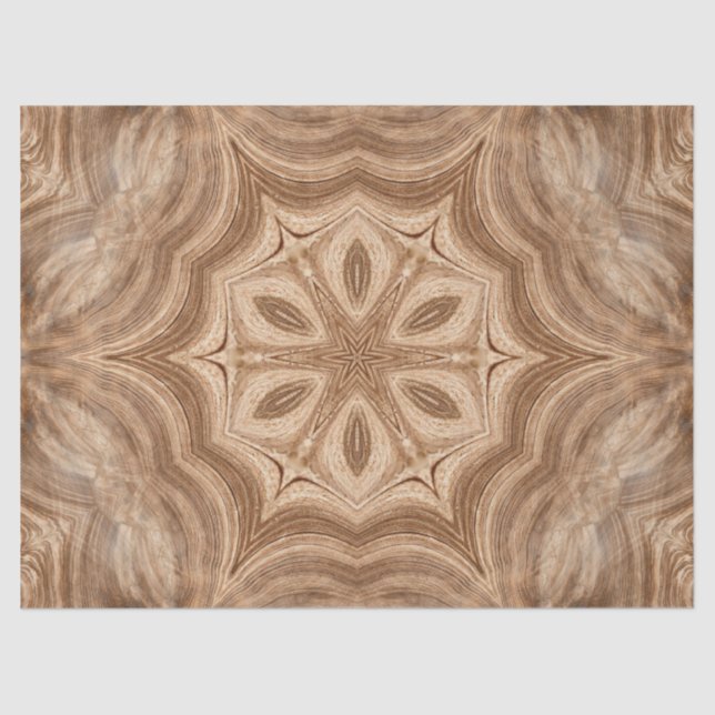 Wood carving rosette tissue paper (Front)