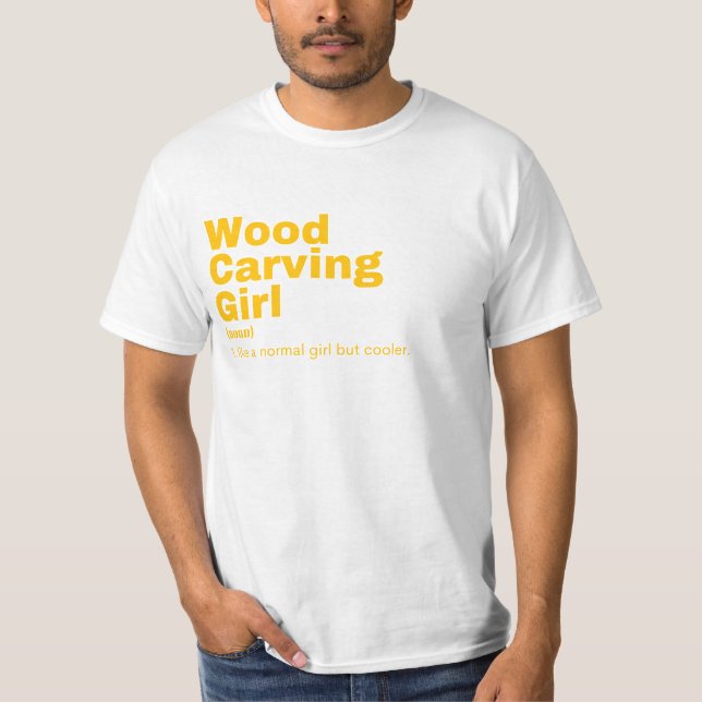 Wood Carving T-Shirt (Front)