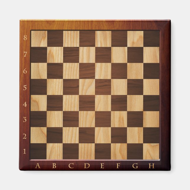 Wood Chess board magnet (Front)