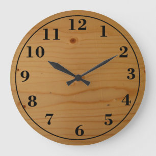 wood clock
