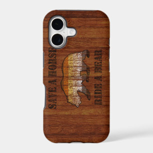 Wood Curved rustic feel Save A Horse Ride A Bear